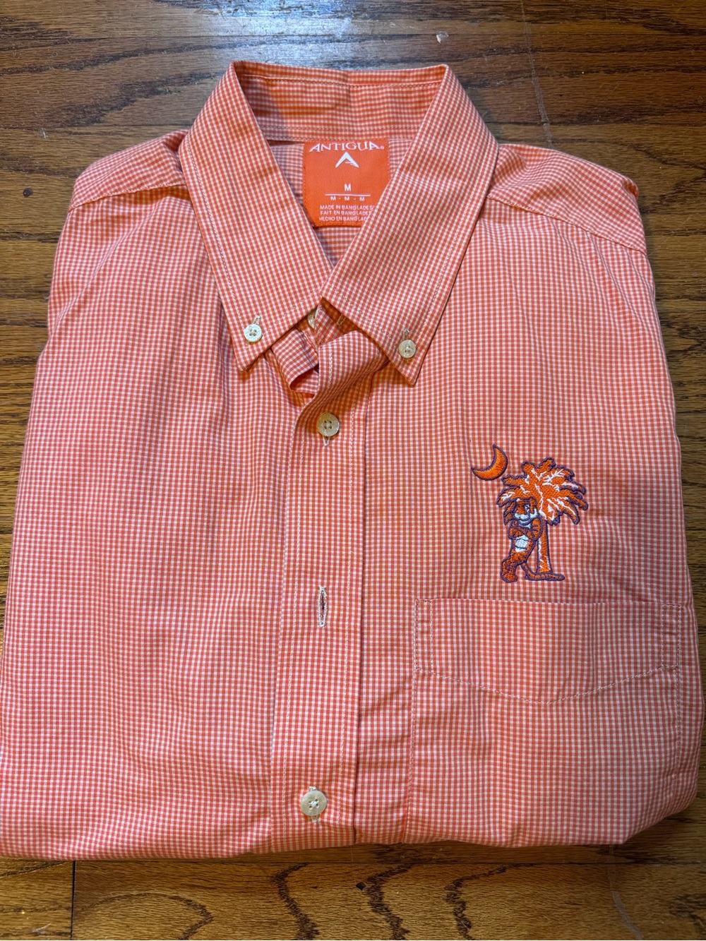 Clemson Tigers Antigua Button Down Shirt